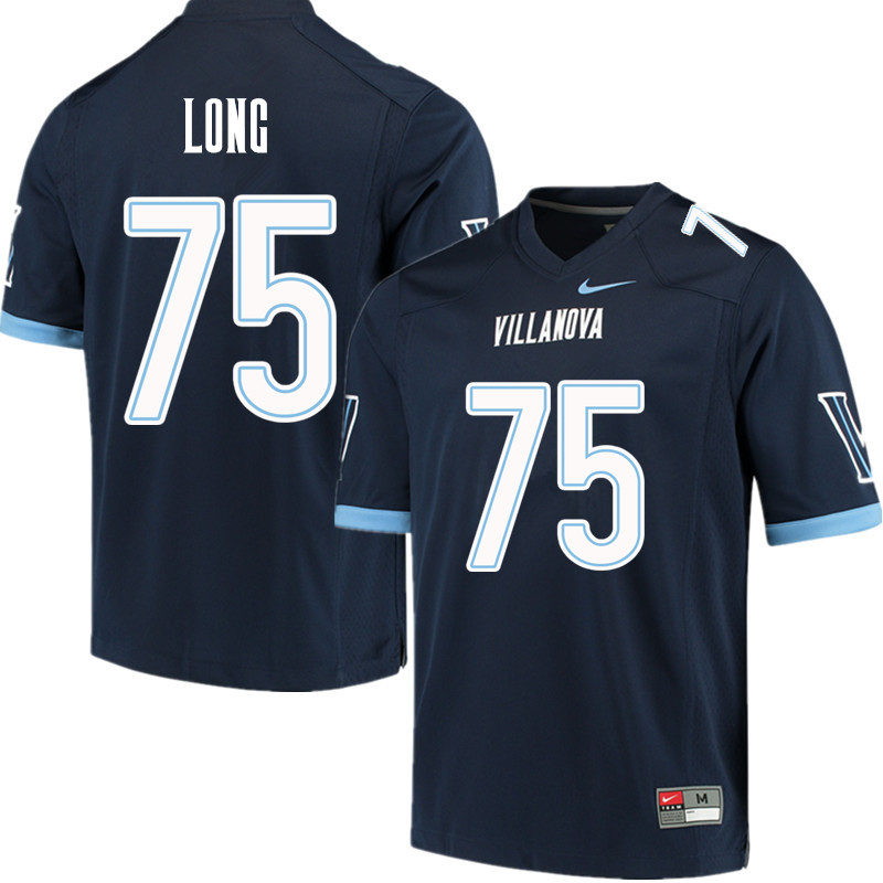 Men #75 Howie Long Villanova Wildcats College Football Jerseys Sale-Navy